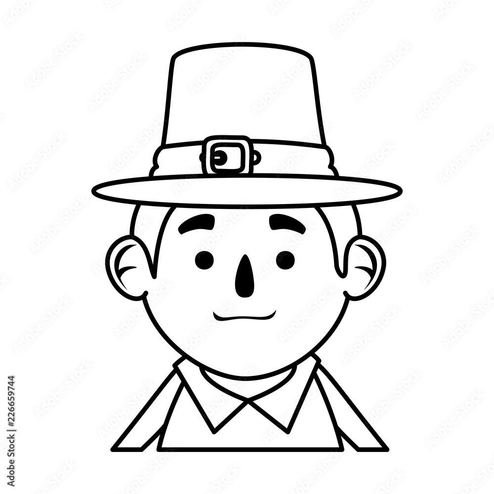 pilgrim man character icon