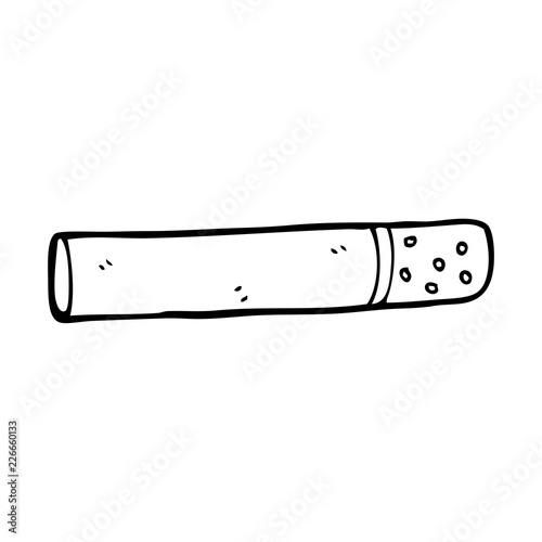 line drawing cartoon cigarette