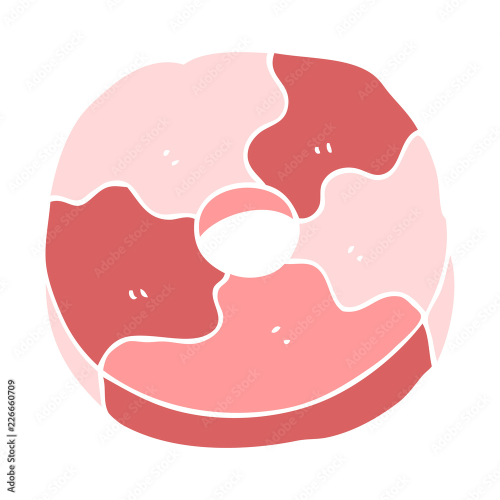 flat color style cartoon biscuit flat color style cartoon biscuit