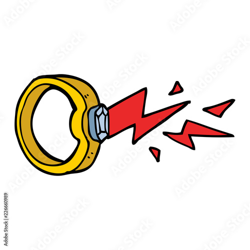 cartoon doodle magic ring