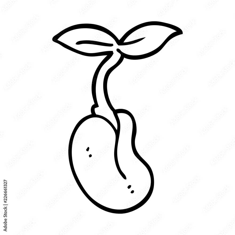 line drawing cartoon seedling line drawing cartoon seedling