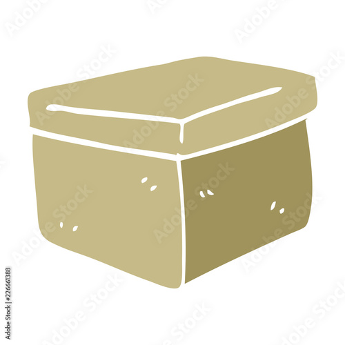 cartoon doodle filing box
