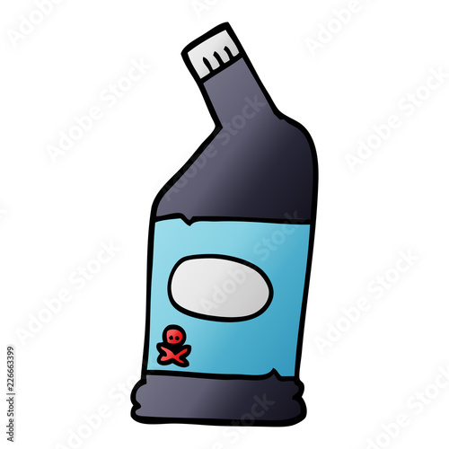 cartoon doodle bleach cleaner