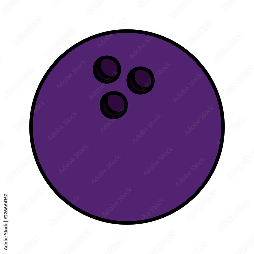 Fototapeta premium bowling ball sport icon
