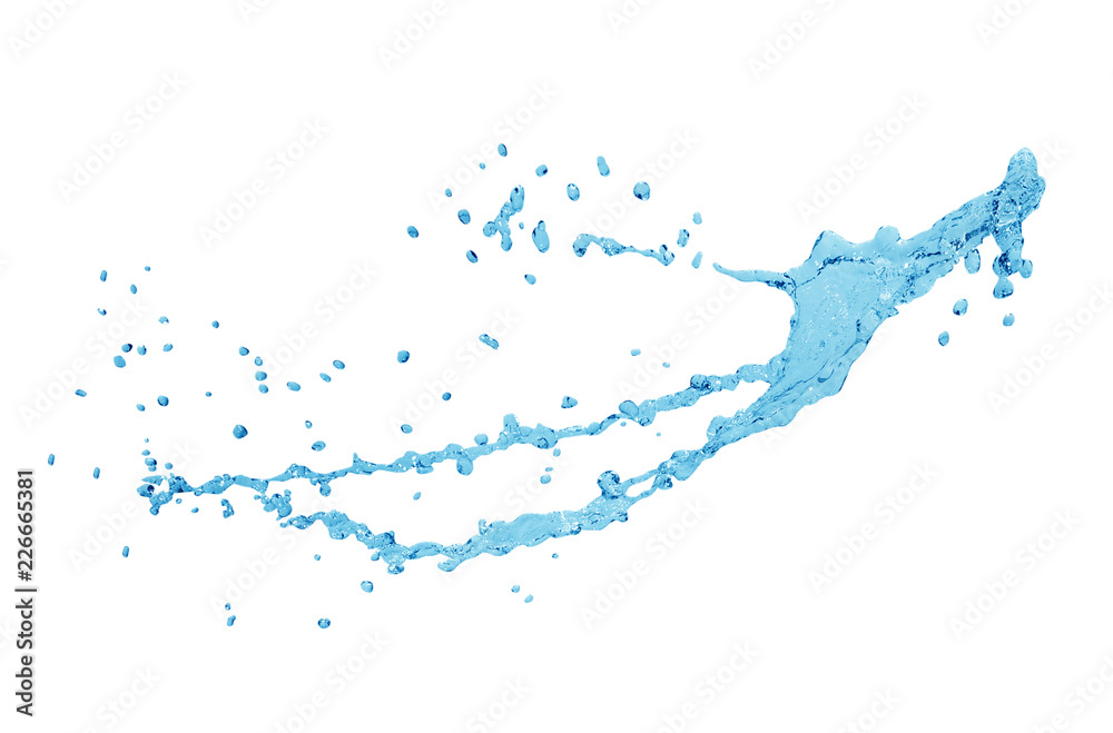 water splash isolated on white with clipping path water splash isolated on white with clipping path