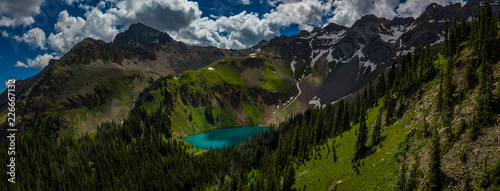 Blue Lake near near Ridgway Colorado with Mountain Sneffels, Dallas Peak and Gilpin Peak in the background photo