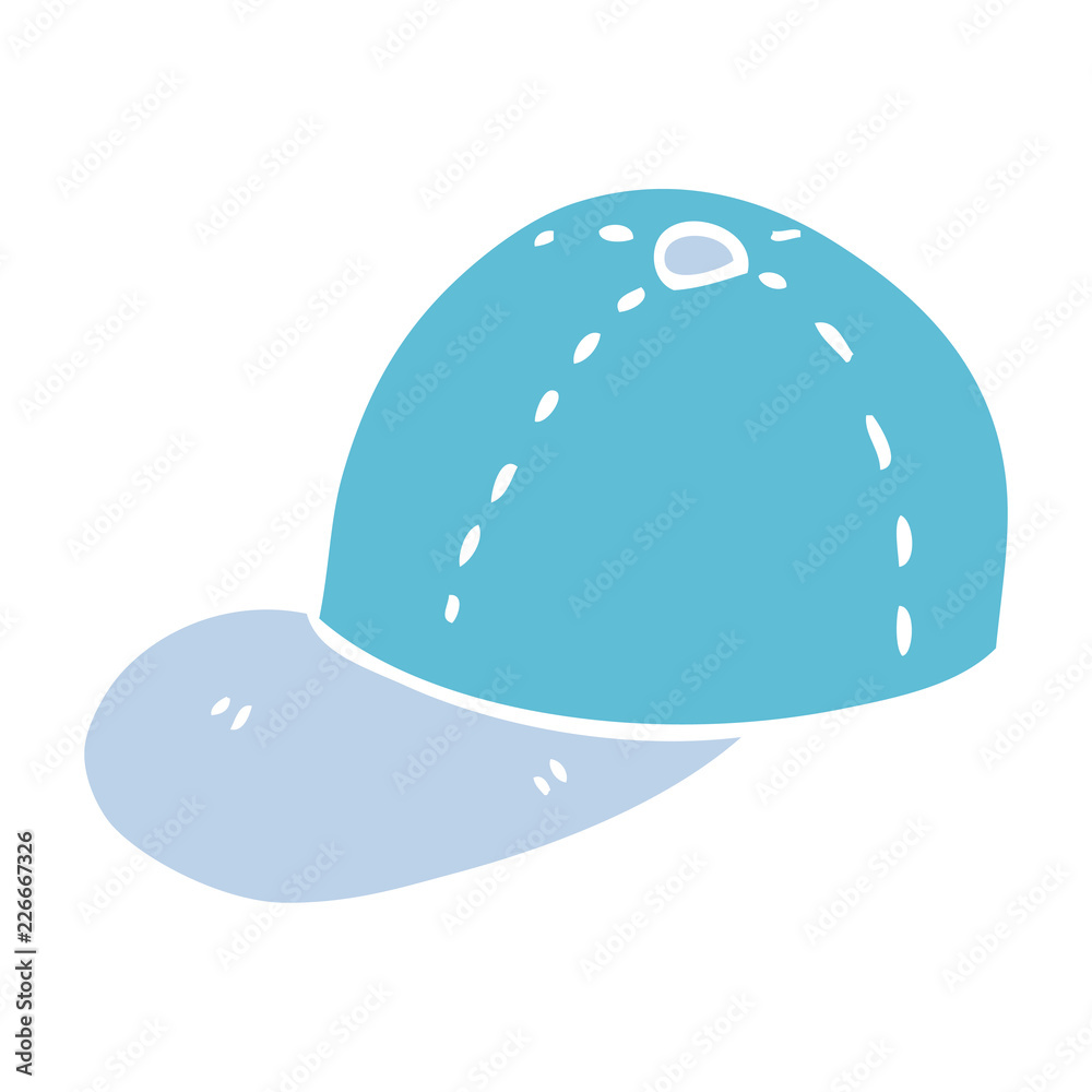 Cartoon Doodle Baseball Cap Stock Vector Adobe Stock