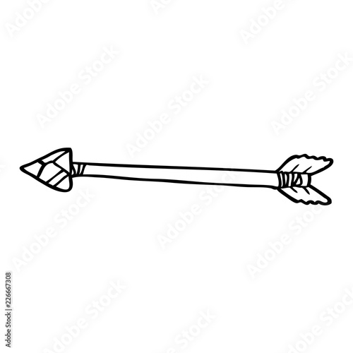 line drawing cartoon arrow