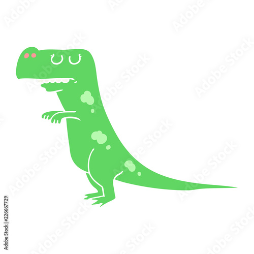 flat color style cartoon dinosaur