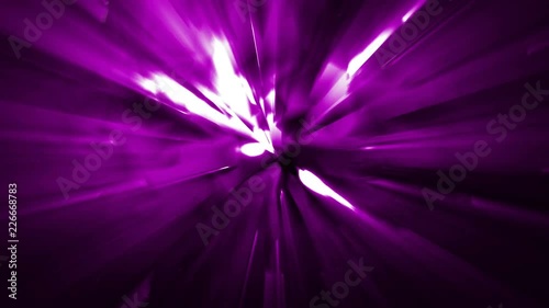 4k Purple energy effect background with power source tech spreading geometrical shapes triangles and rectangles and light leaks from the energy source before the explosion loopable video, sci-fi