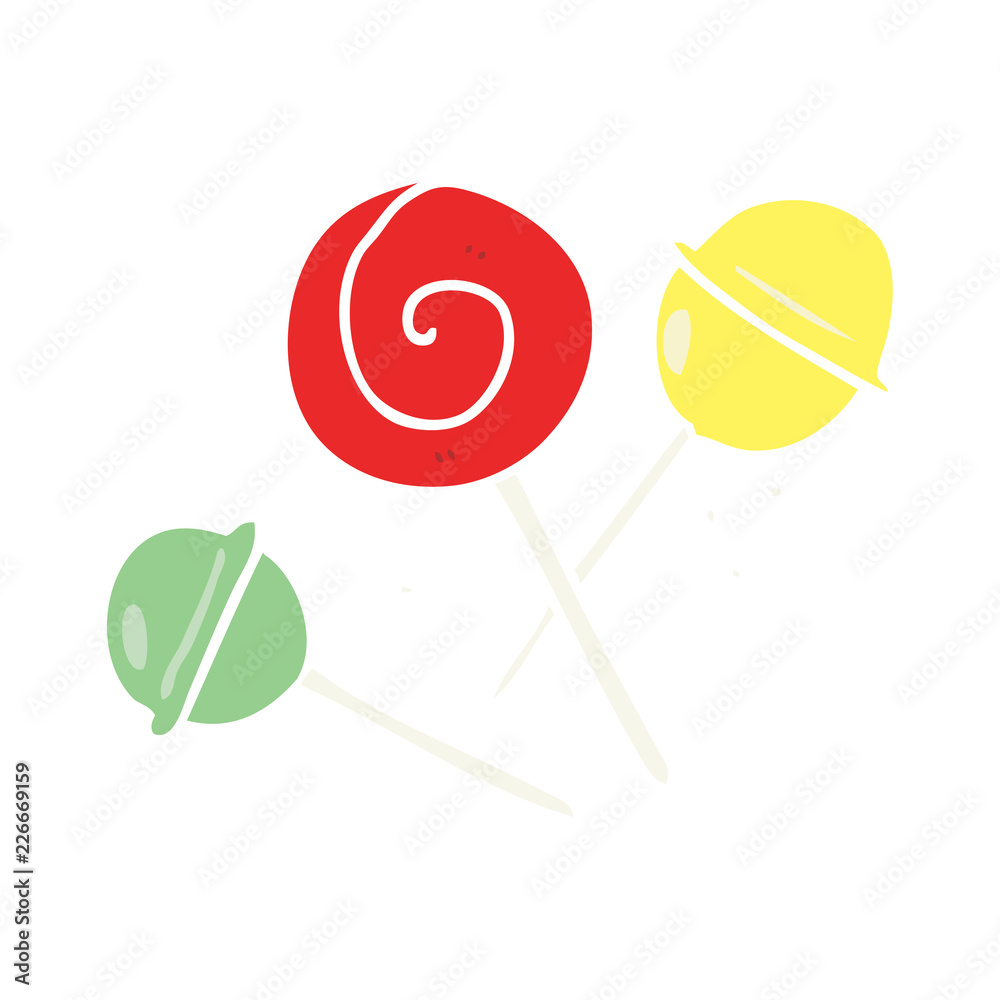 flat color style cartoon traditional lollipop flat color style cartoon traditional lollipop