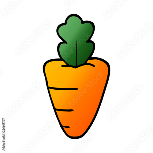 cartoon doodle healthy carrot