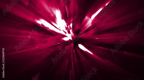 4k Red energy effect background with power source tech spreading geometrical shapes triangles and rectangles and light leaks from the energy source before the explosion loopable video, sci-fi, techno,