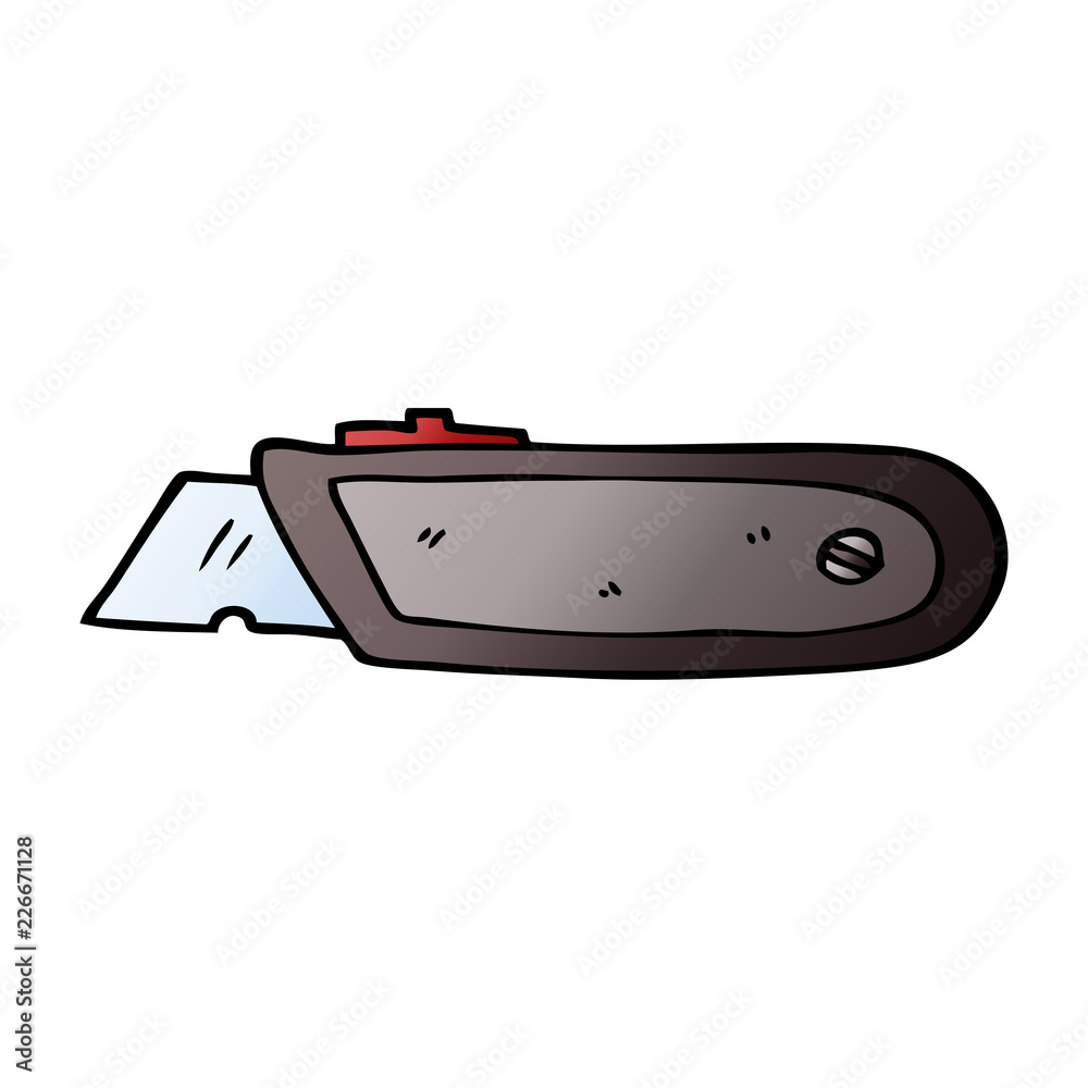 cartoon doodle new work knife