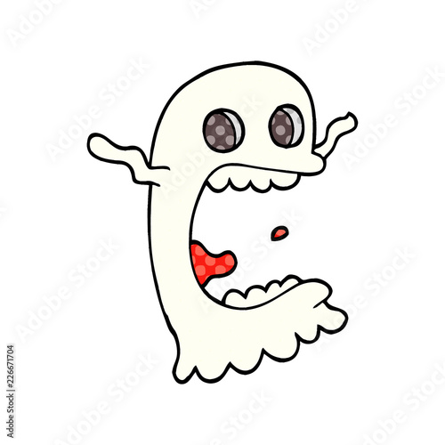 cartoon doodle spooky ghost