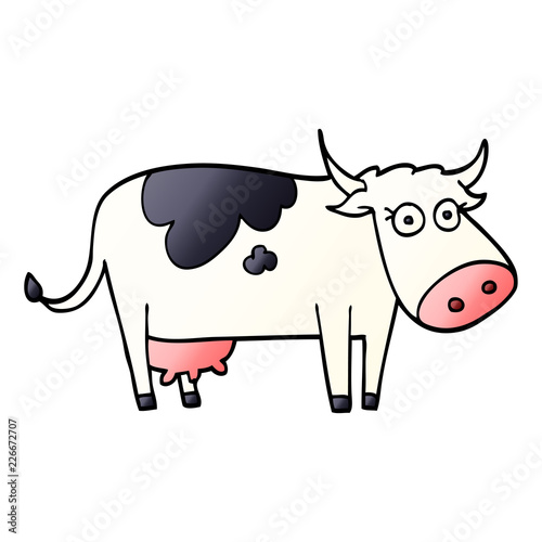 cartoon doodle farm cow