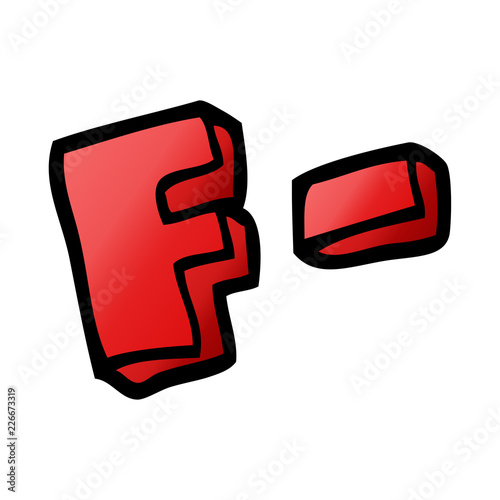 cartoon doodle letter grades