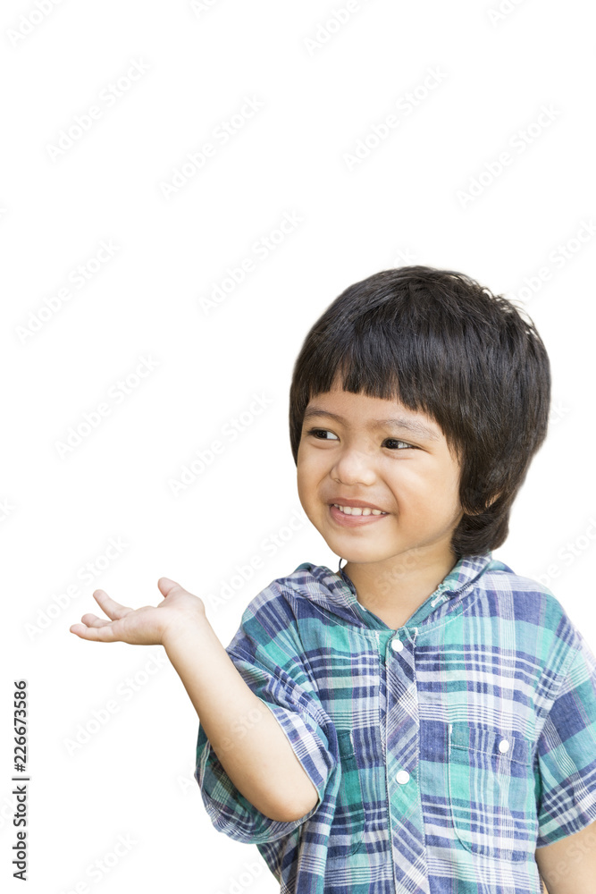 Little boy open palm hand gesture Little boy open palm hand gesture