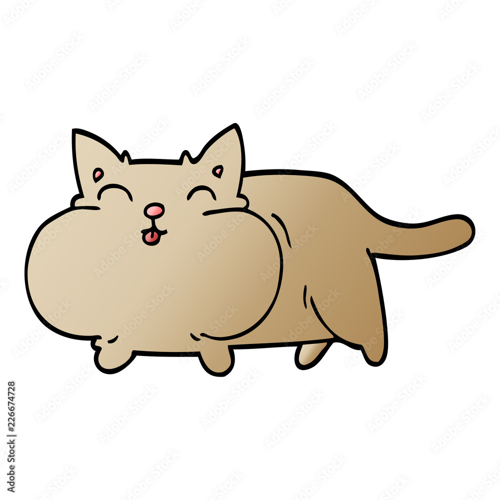 cartoon doodle happy cat cartoon doodle happy cat