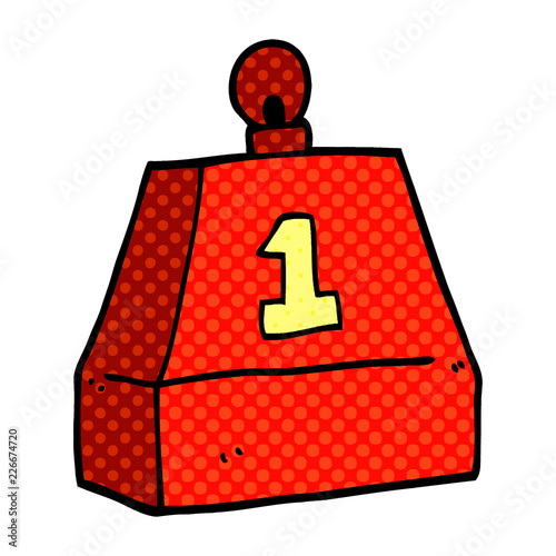 cartoon doodle one ton