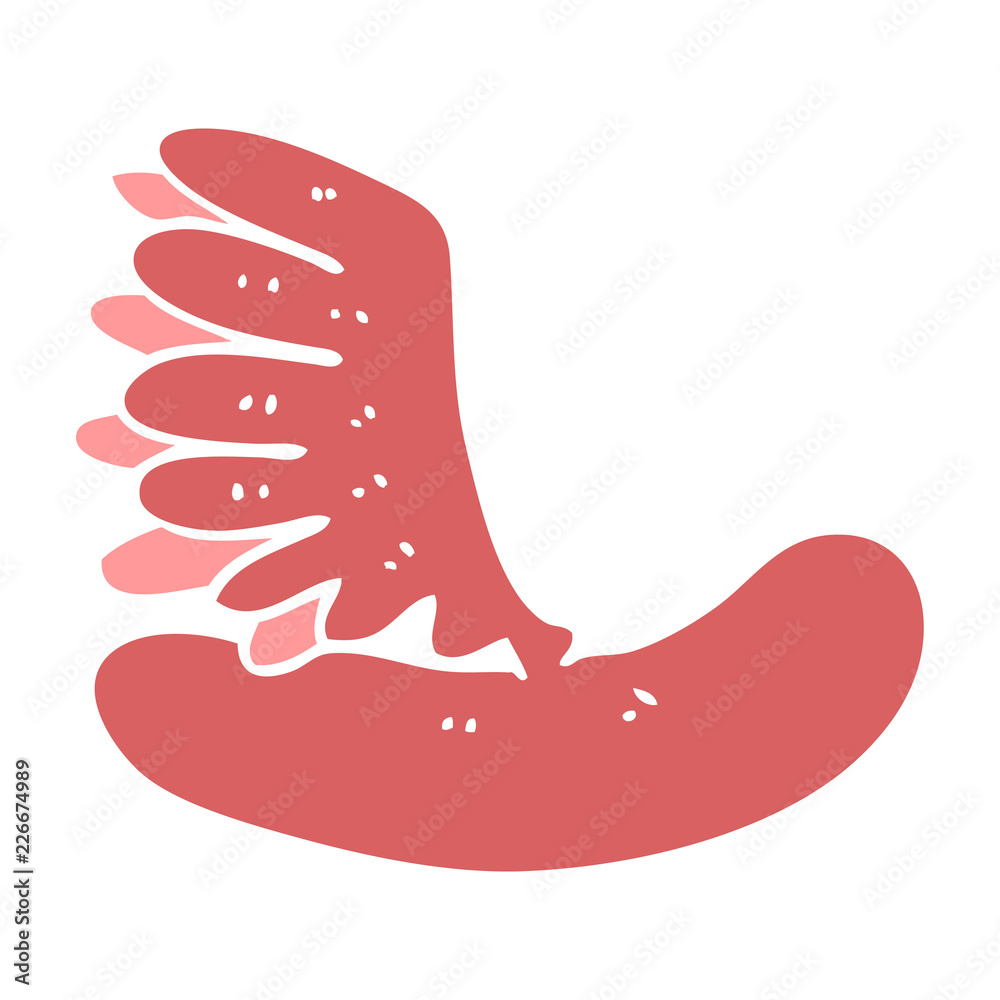 cartoon doodle of a hot dog