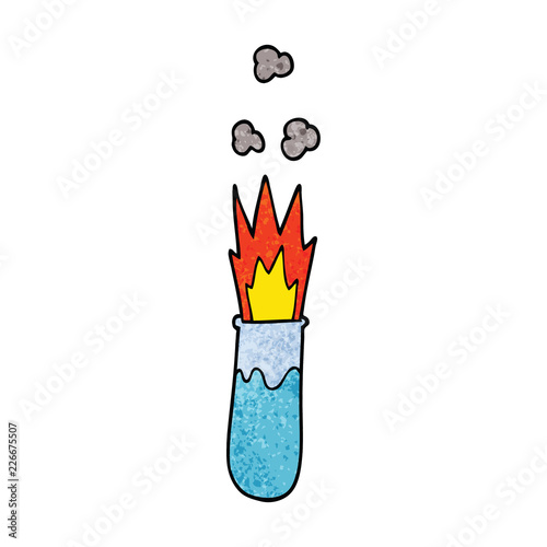 cartoon doodle chemical reaction