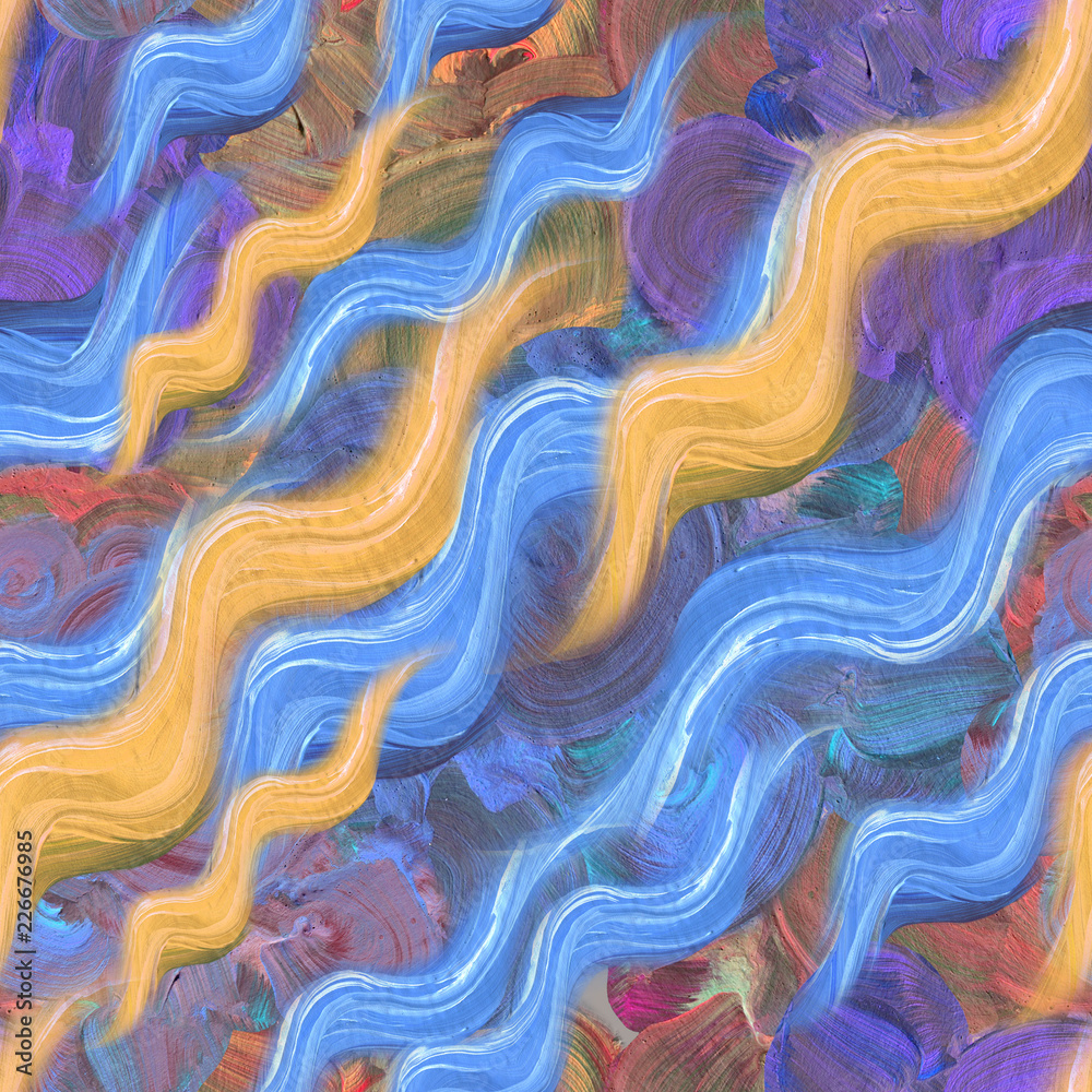 Obraz premium Abstract picturesque painting background with vivid brushstroke and artistic brushes textures. Grunge oil and acrylic modern artwork. Design composition for creative purposes