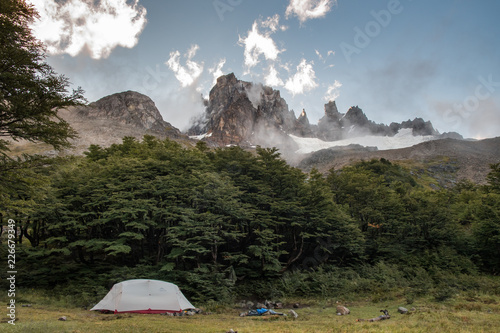 Beautiful camping on Cerro Castillo trek © Pavel