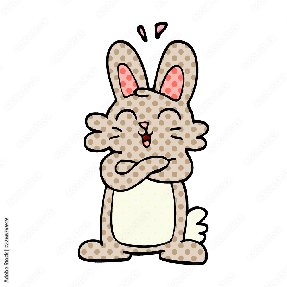 Fototapeta premium cartoon doodle cute bunny