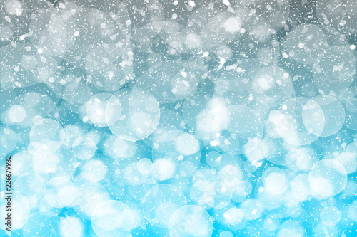 Abstract Winter bokeh background
