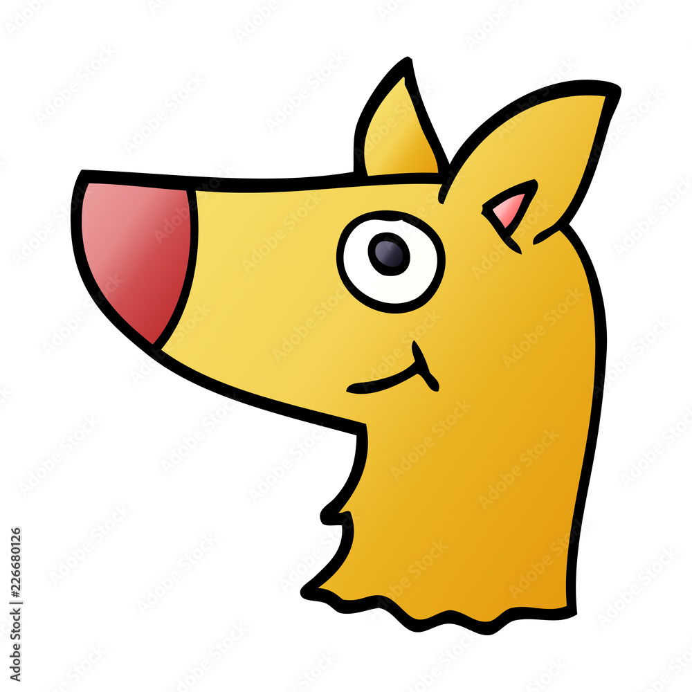 cartoon doodle happy dog face cartoon doodle happy dog face