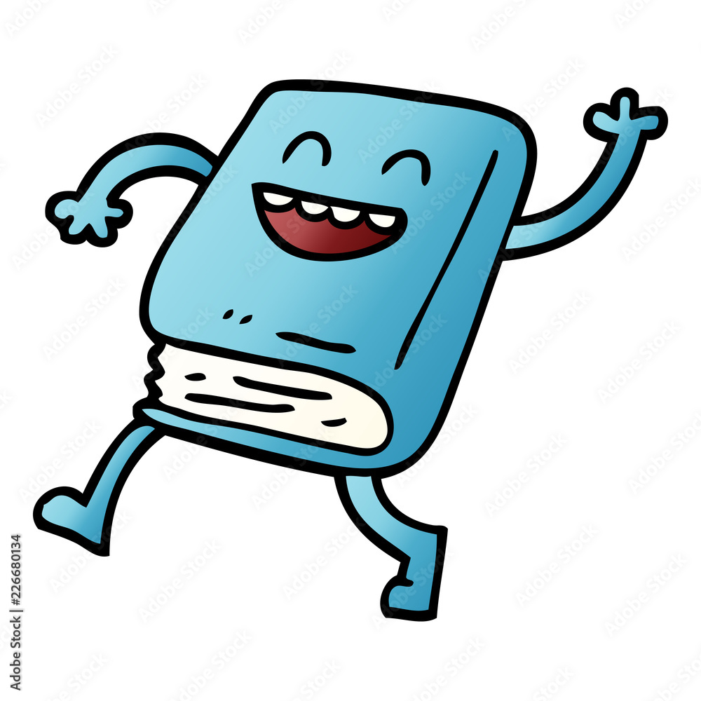cartoon doodle happy book waving cartoon doodle happy book waving