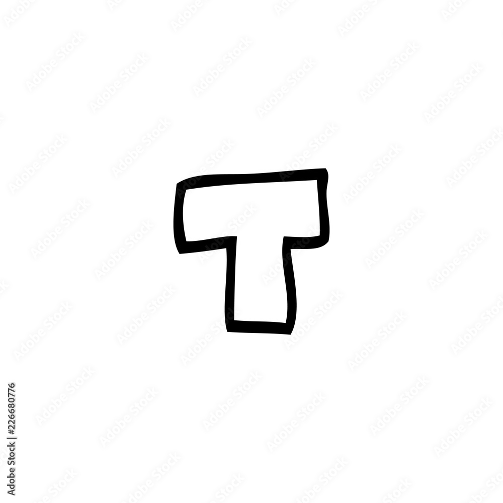 line drawing cartoon letter t line drawing cartoon letter t