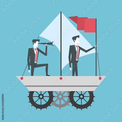 Business partners working