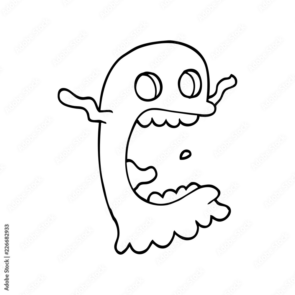 line drawing cartoon spooky ghost line drawing cartoon spooky ghost