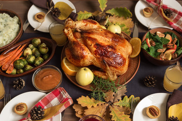 Thanksgiving Turkey Dinner with All the Sides