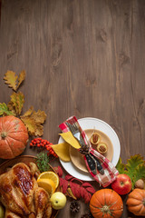 Thanksgiving table setting