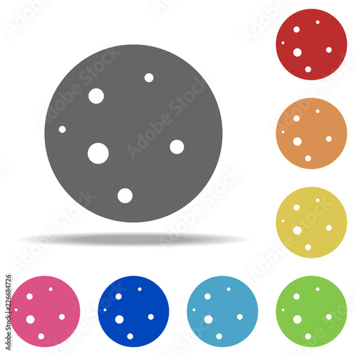moon icon. Elements of web in multi colored icons. Simple icon for websites  web design  mobile app  info graphics
