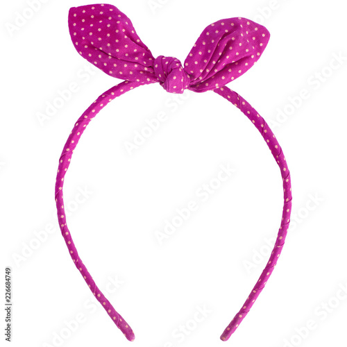 Obraz na płótnie pink headband isolated on white background