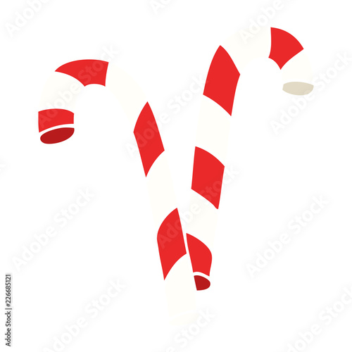 cartoon doodle xmas candy cane