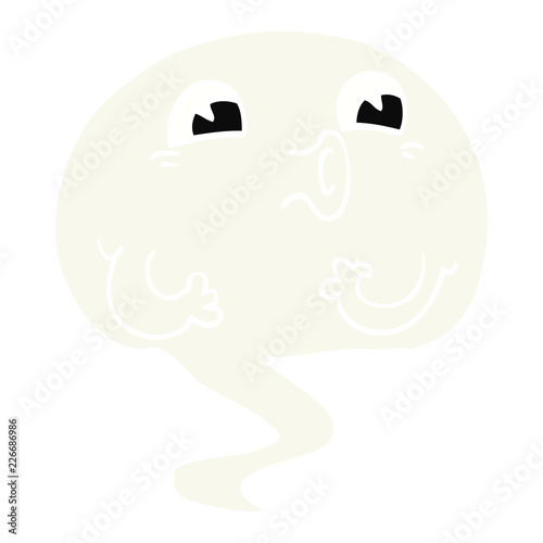 spooky cartoon doodle ghost