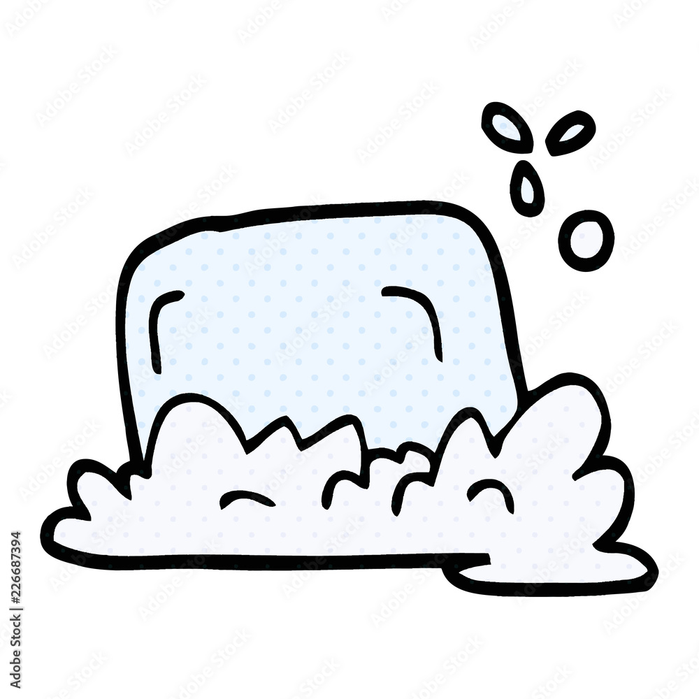 cartoon doodle bar of soap cartoon doodle bar of soap