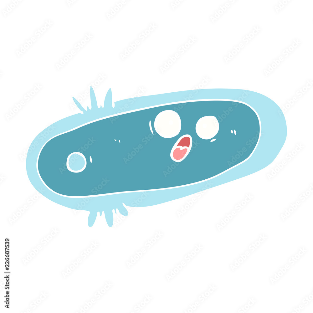 flat color style cartoon germ flat color style cartoon germ