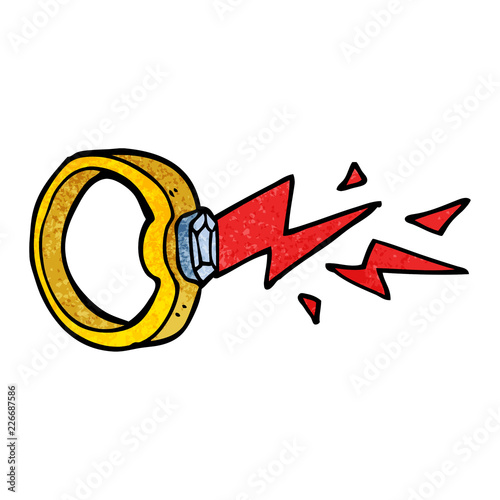 cartoon doodle magic ring