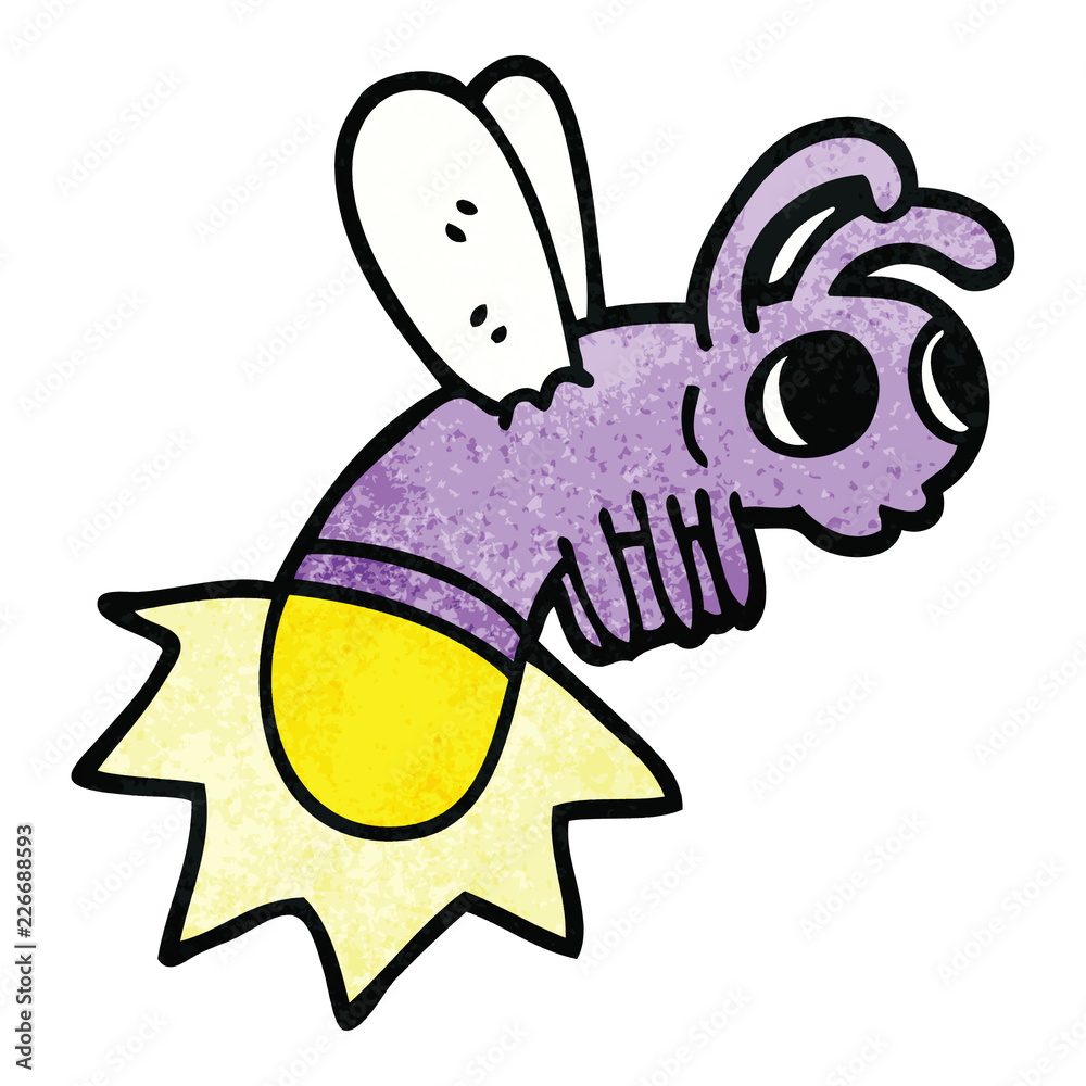 Fototapeta premium cartoon doodle glow bug