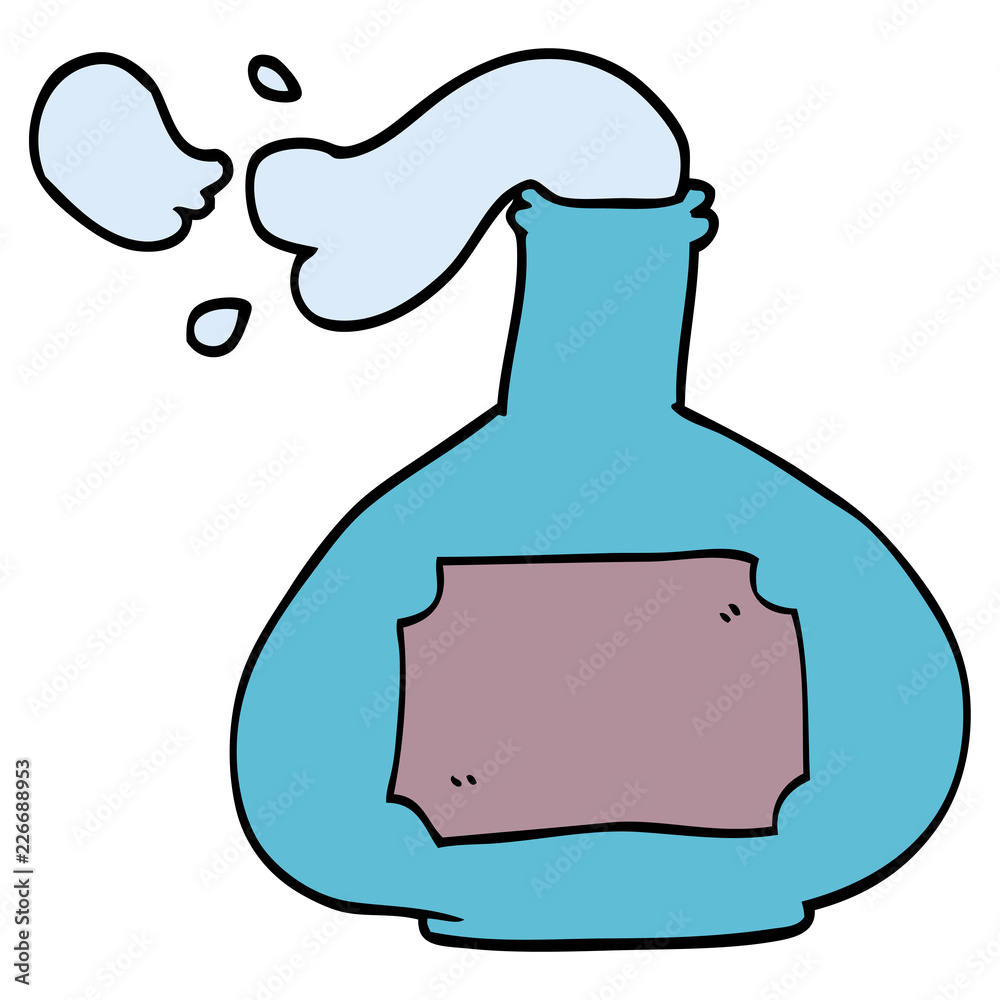 cartoon doodle potion bottle cartoon doodle potion bottle