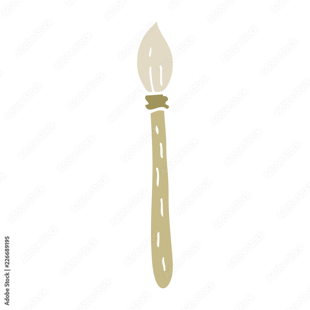 flat color style cartoon paintbrush flat color style cartoon paintbrush