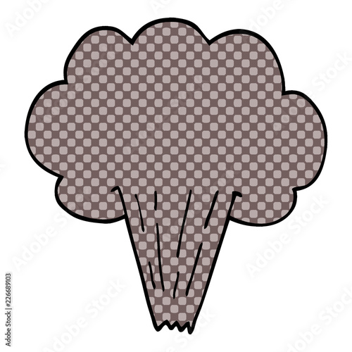 cartoon doodle whooshing cloud