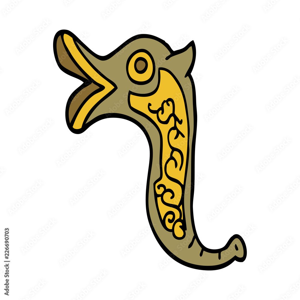 Fototapeta premium cartoon doodle war trumpet