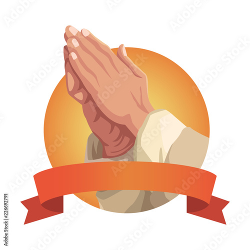 Hands praying sign
